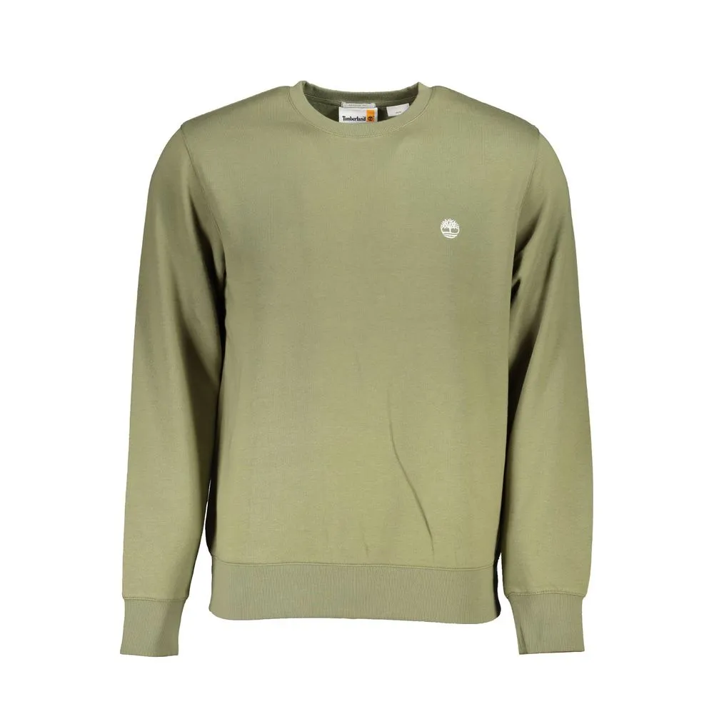 Timberland Men's Classic Green Crew Neck Fleece Sweatshirt