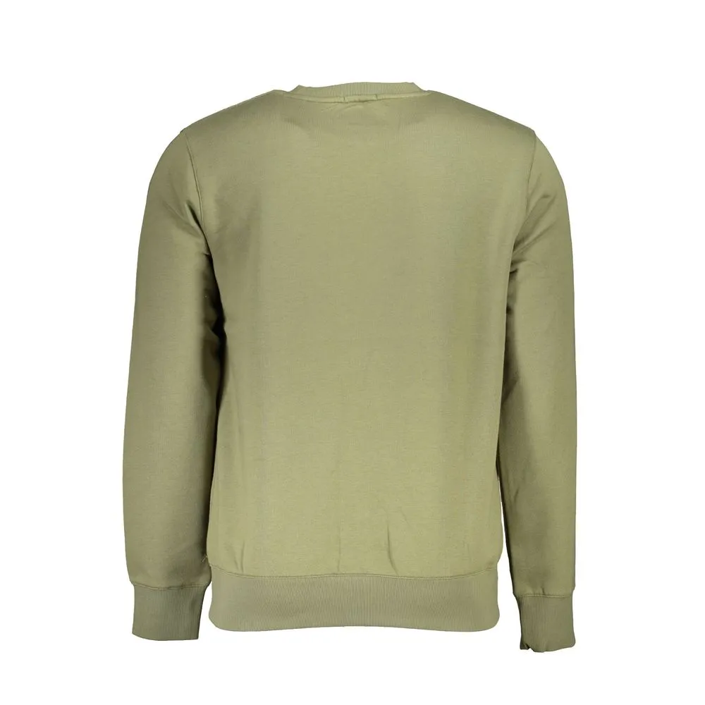Timberland Men's Classic Green Crew Neck Fleece Sweatshirt