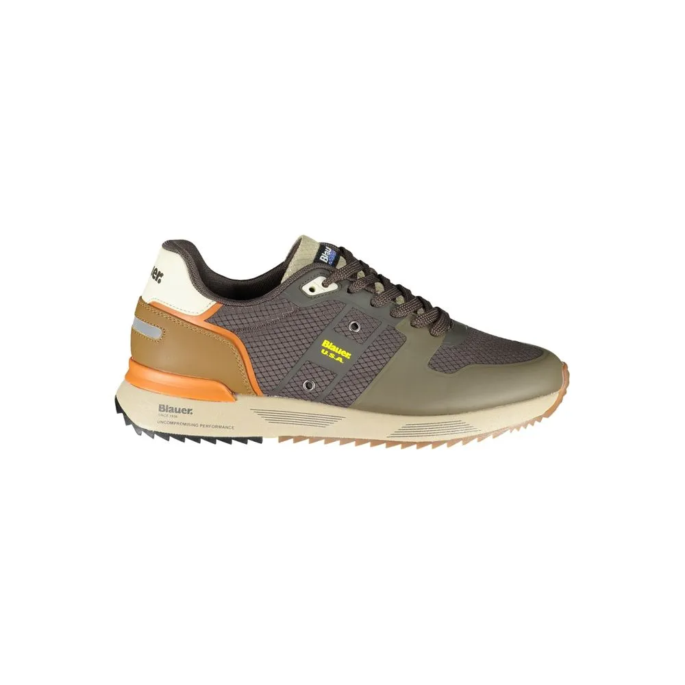 Blauer Men's Sleek Contrast Lace-Up Sneakers