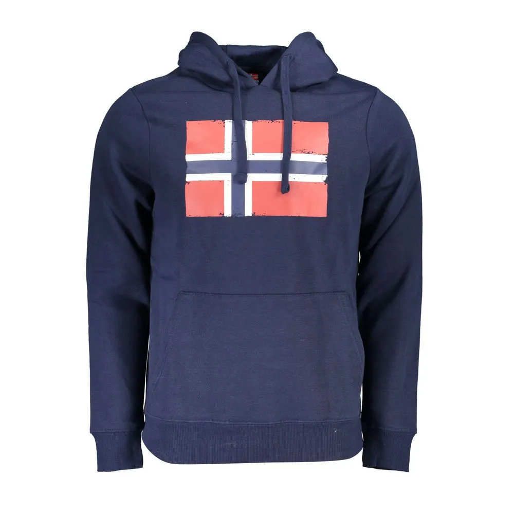 Norway 1963 Men's Blue Cotton Sweater