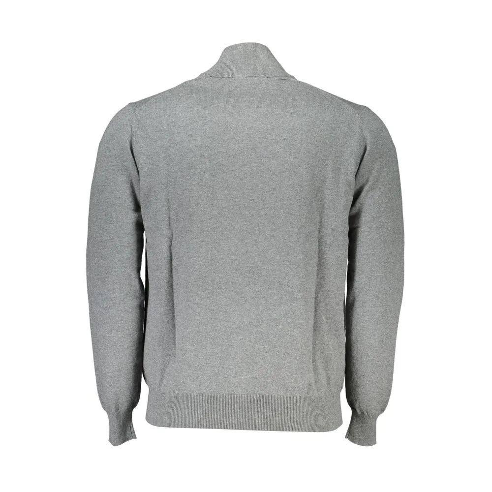 Harmont & Blaine Men's Sophisticated Half-Zip Embroidered Sweater