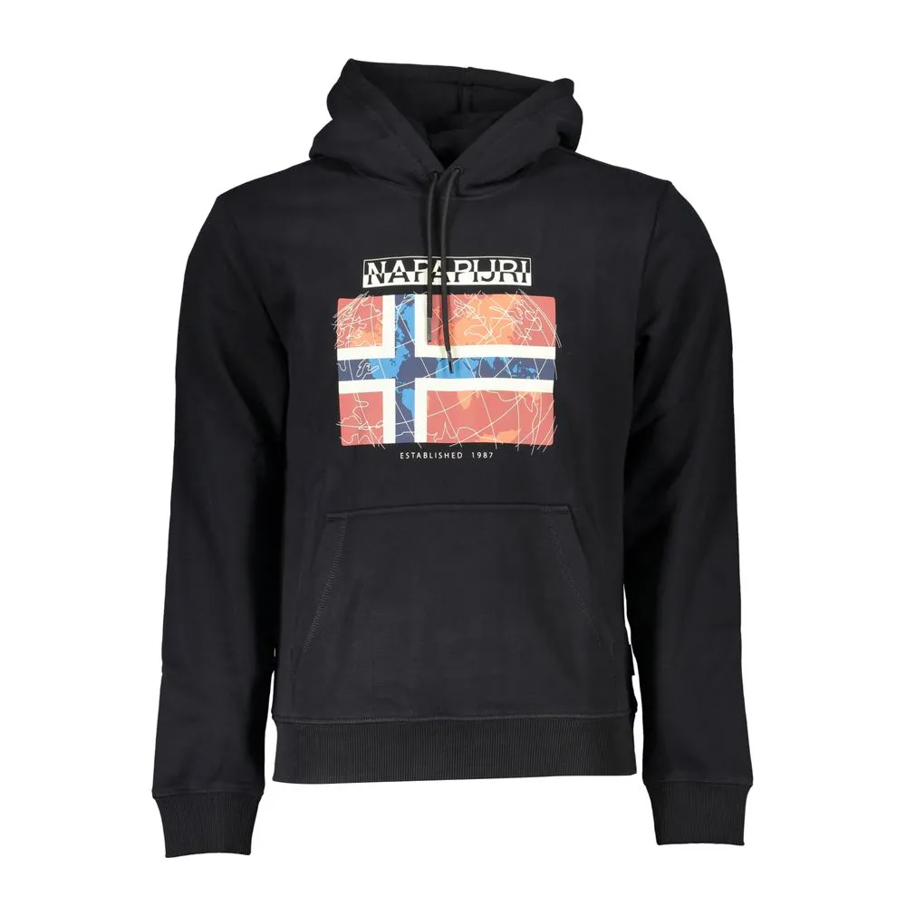 Napapijri Black Cotton Men Sweater