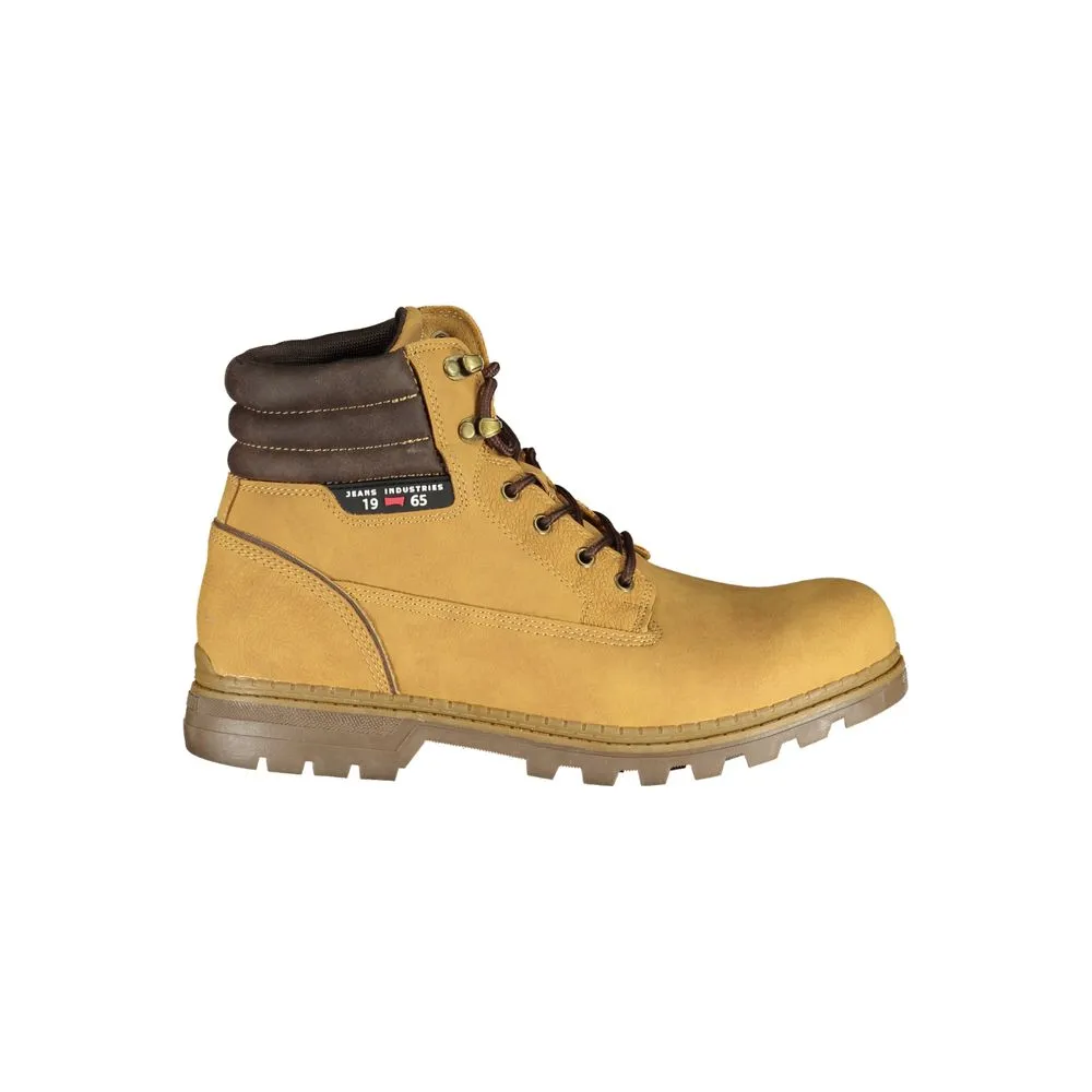 Carrera Men's Trendsetting Yellow Lace-Up Boots