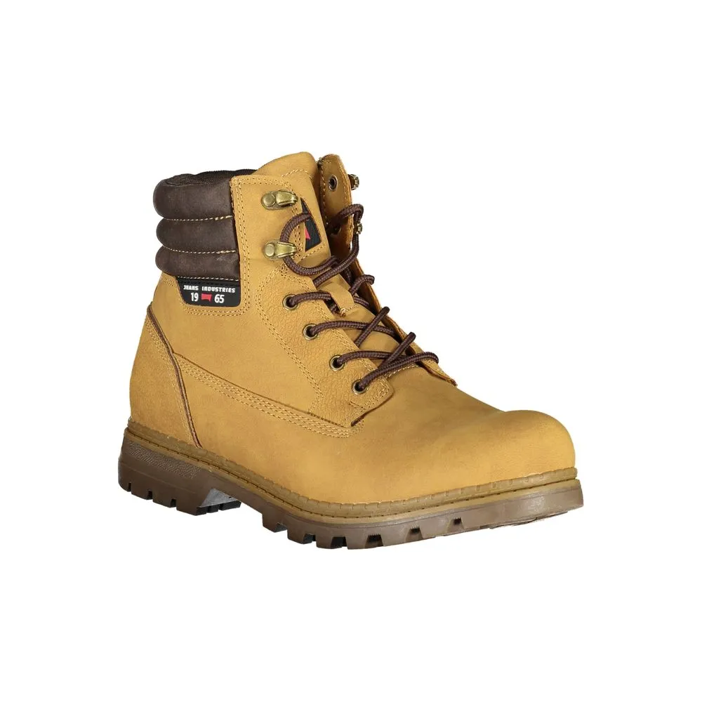 Carrera Men's Trendsetting Yellow Lace-Up Boots