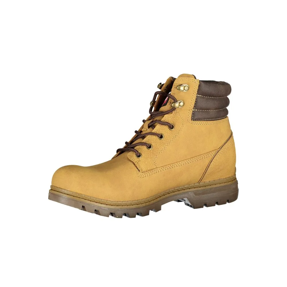 Carrera Men's Trendsetting Yellow Lace-Up Boots