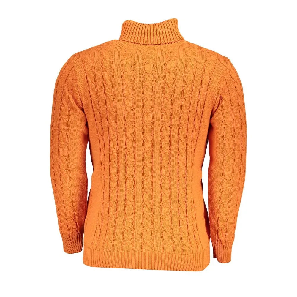 U.S. Grand Polo Men's Elegant Turtleneck Twisted Neck Sweater