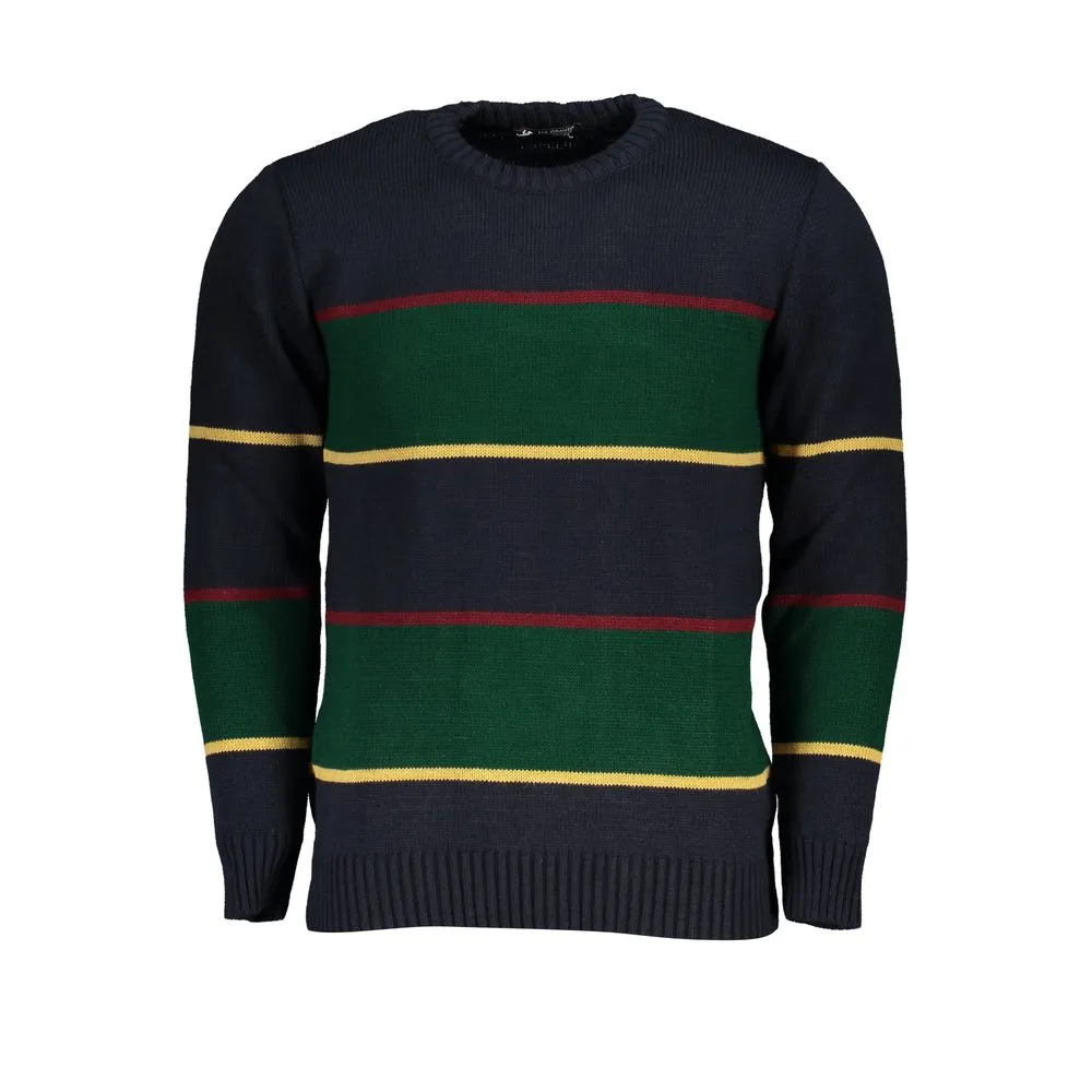 U.S. Grand Polo Men's Blue Fabric Sweater