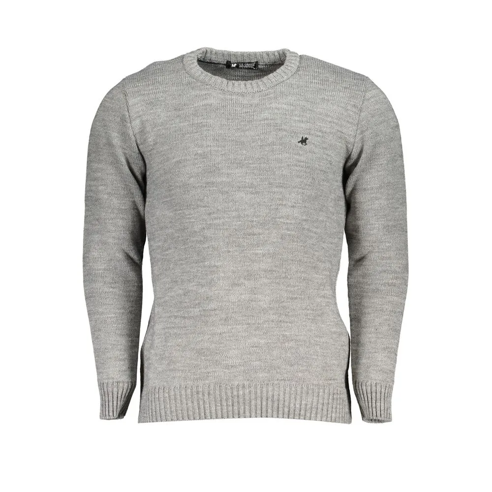 U.S. Grand Polo Men's Gray Fabric Sweater