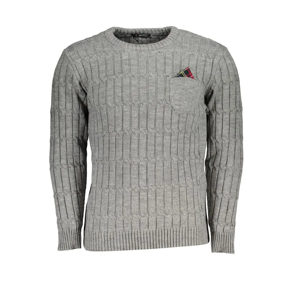 U.S. Grand Polo Men's Classic Twisted Crew Neck Sweater