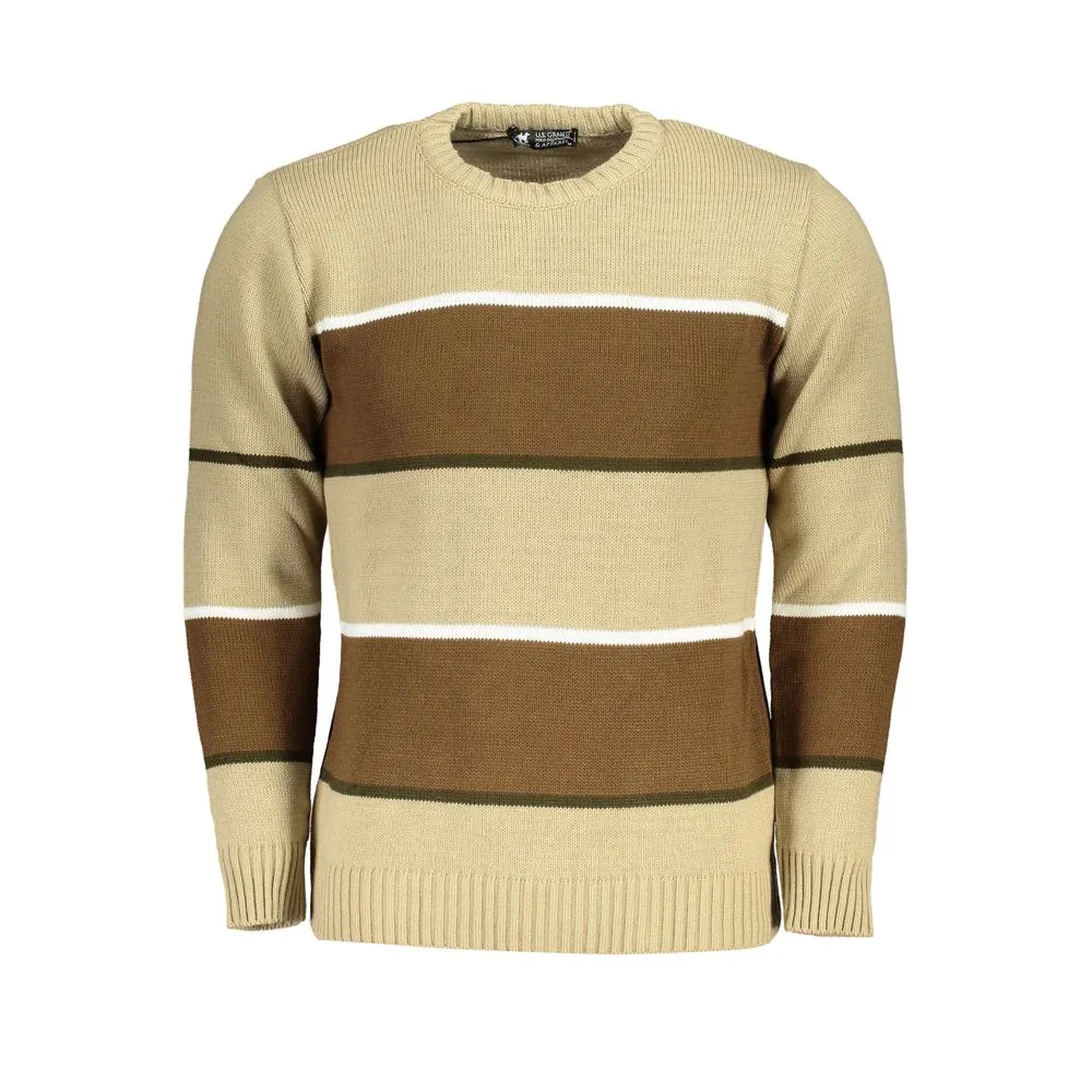 U.S. Grand Polo Men's Beige Fabric Sweater