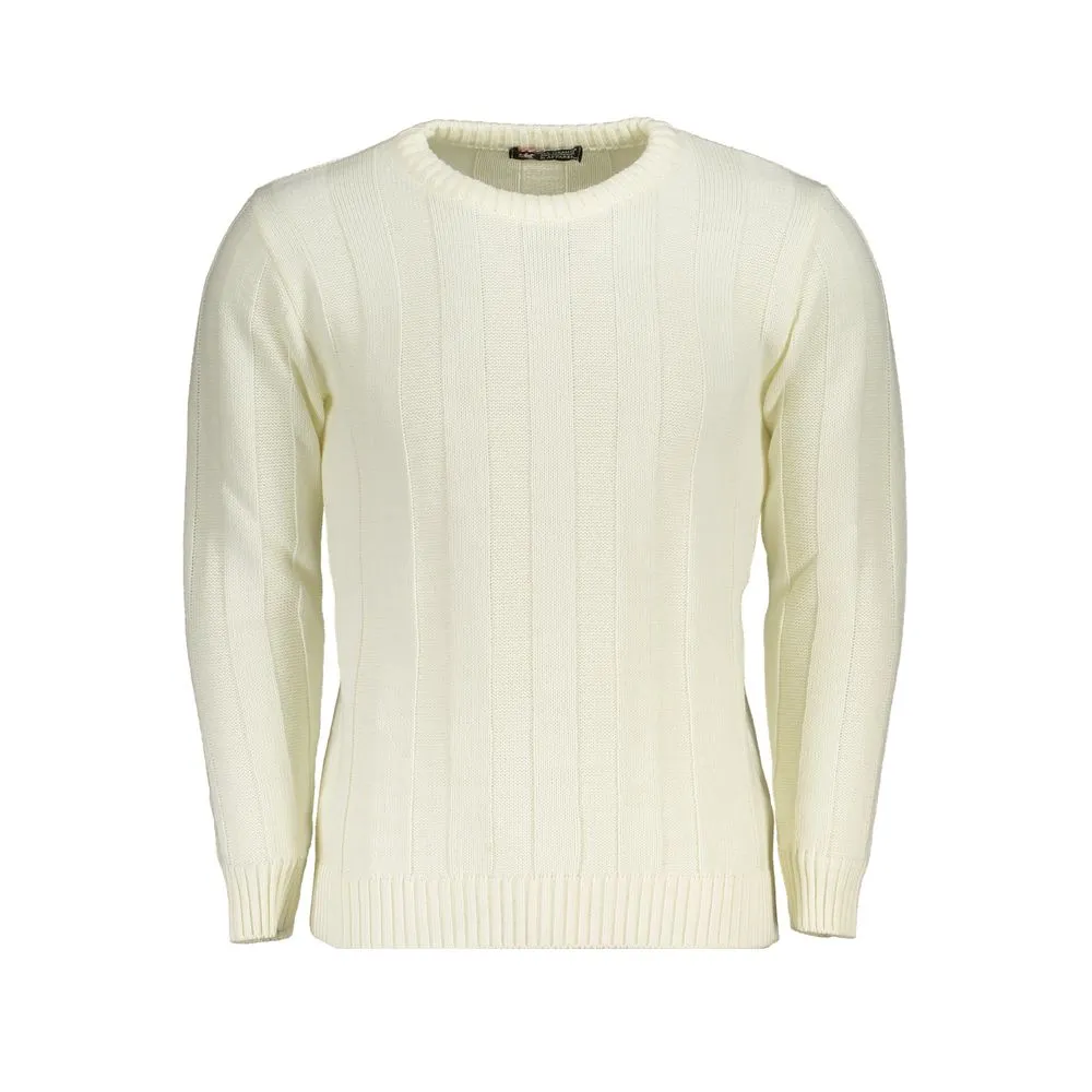 U.S. Grand Polo Men's White Fabric Sweater