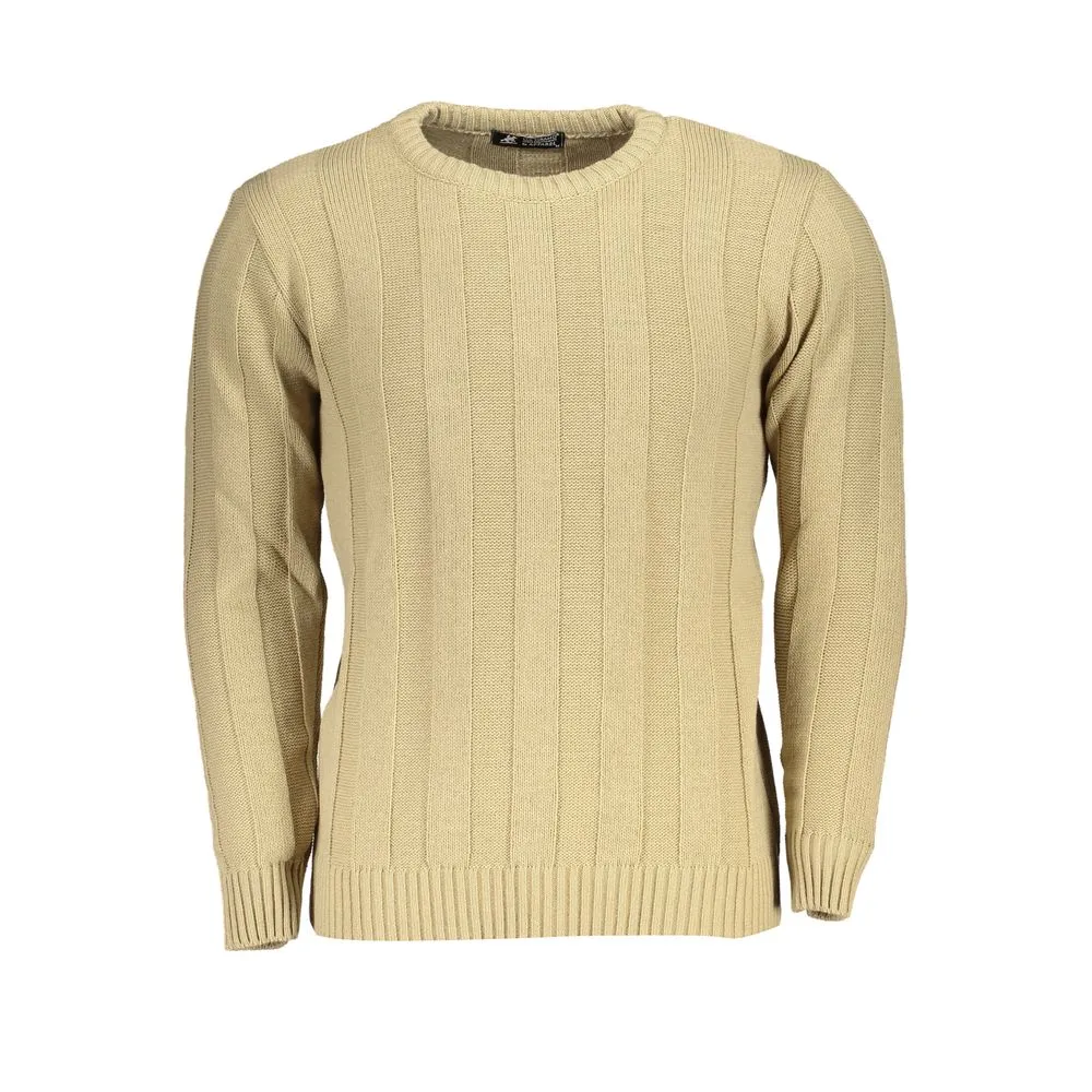 U.S. Grand Polo Men's Beige Fabric Sweater