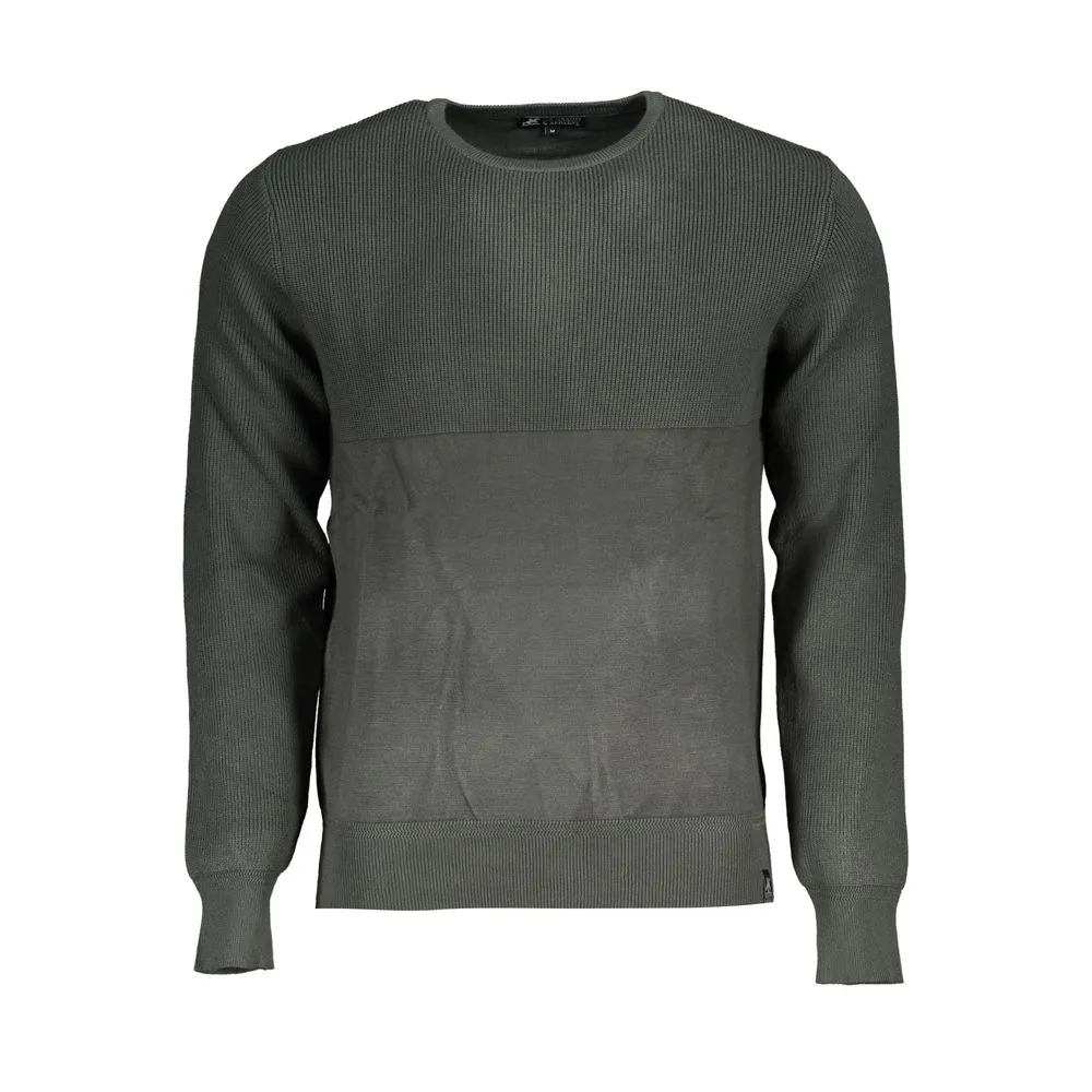 U.S. Grand Polo Men's Classic Crew Neck Sweater with Contrast Details