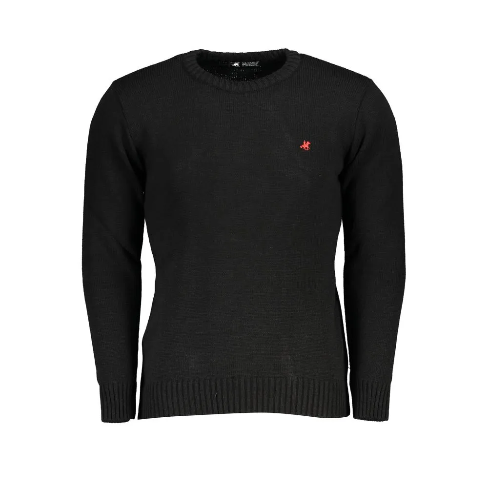 U.S. Grand Polo Men's Black Acrylic Sweater