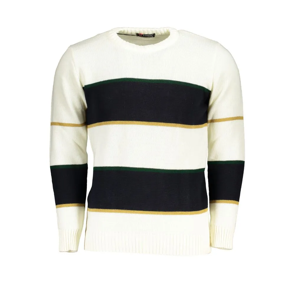 U.S. Grand Polo Men's White Fabric Sweater