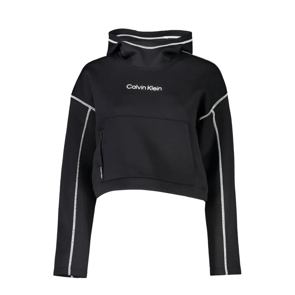 Calvin Klein Women's Chic Hooded Sweatshirt with Contrasting Details
