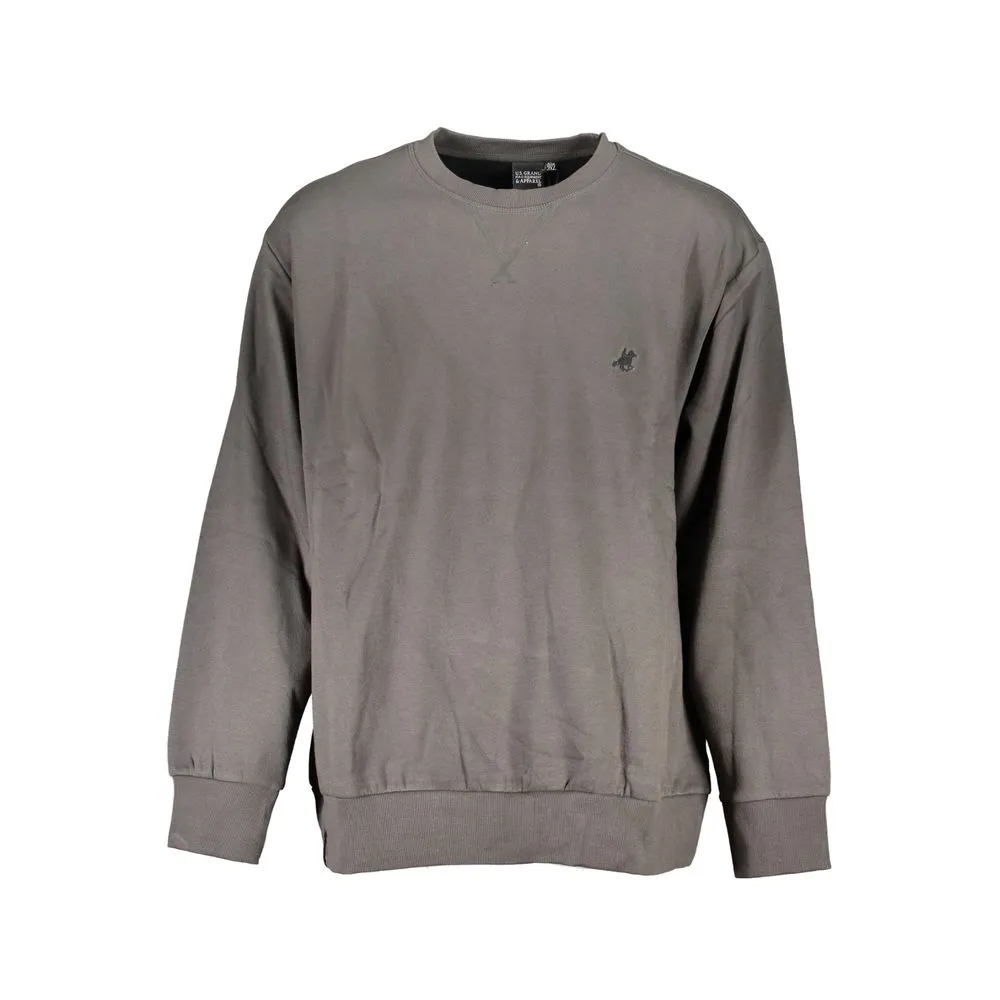U.S. Grand Polo Men's Gray Cotton Sweater