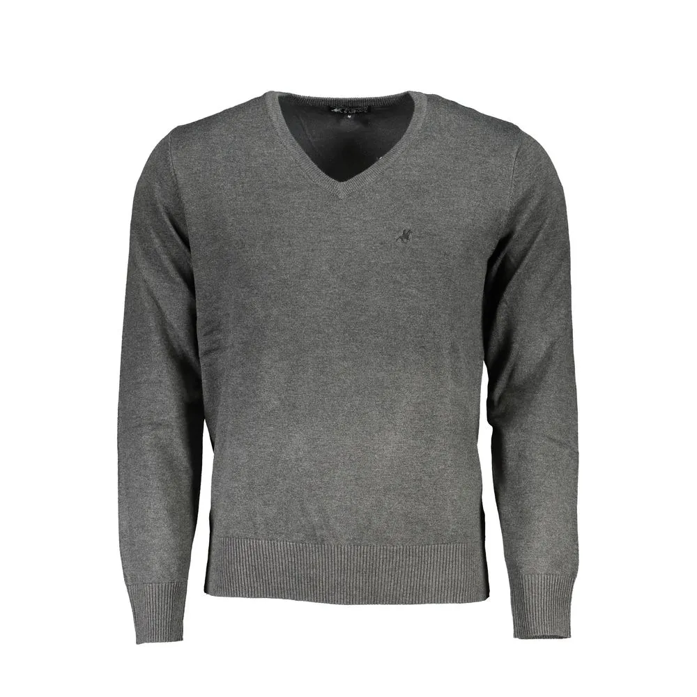 U.S. Grand Polo Men's Gray Nylon Sweater