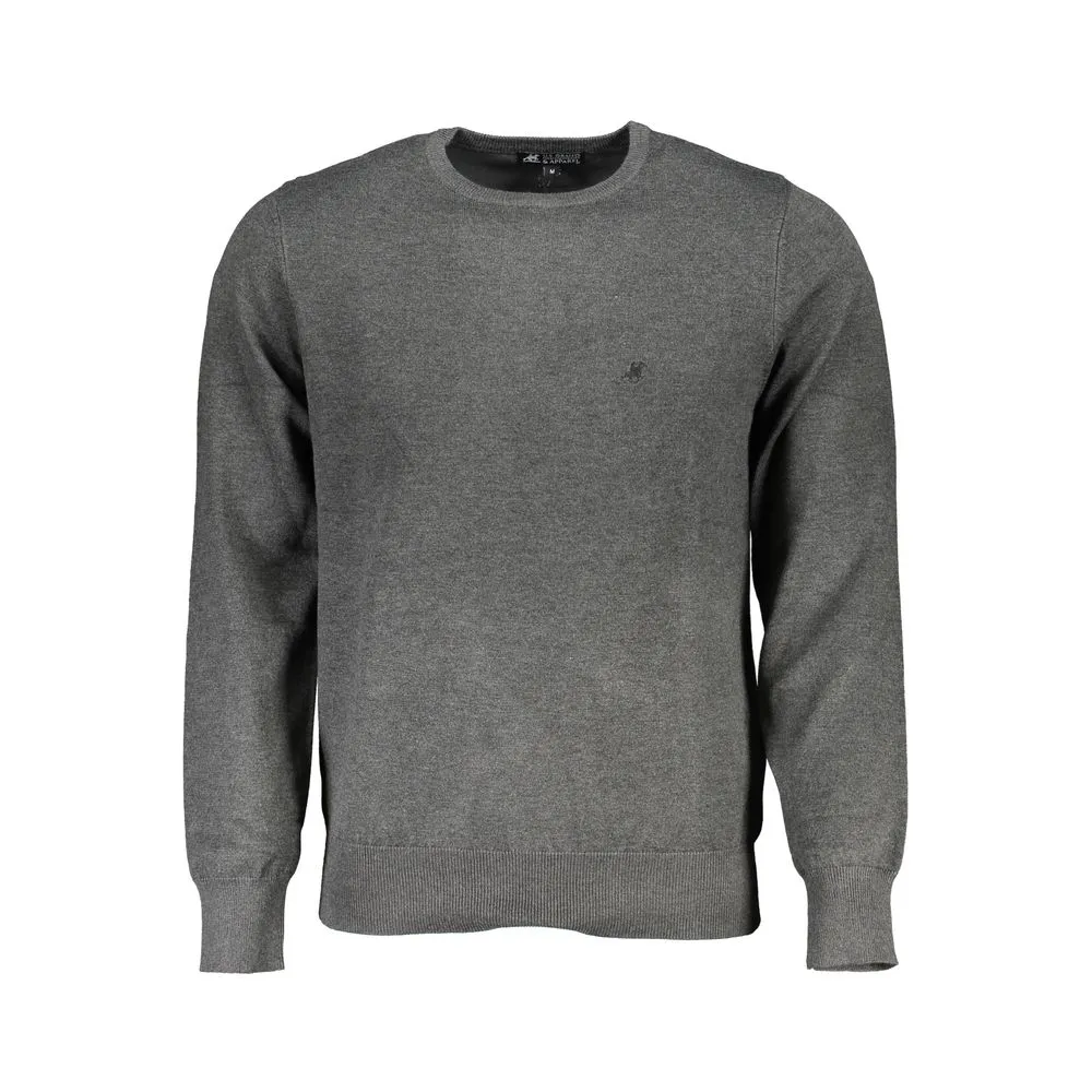 U.S. Grand Polo Men's Gray Nylon Sweater
