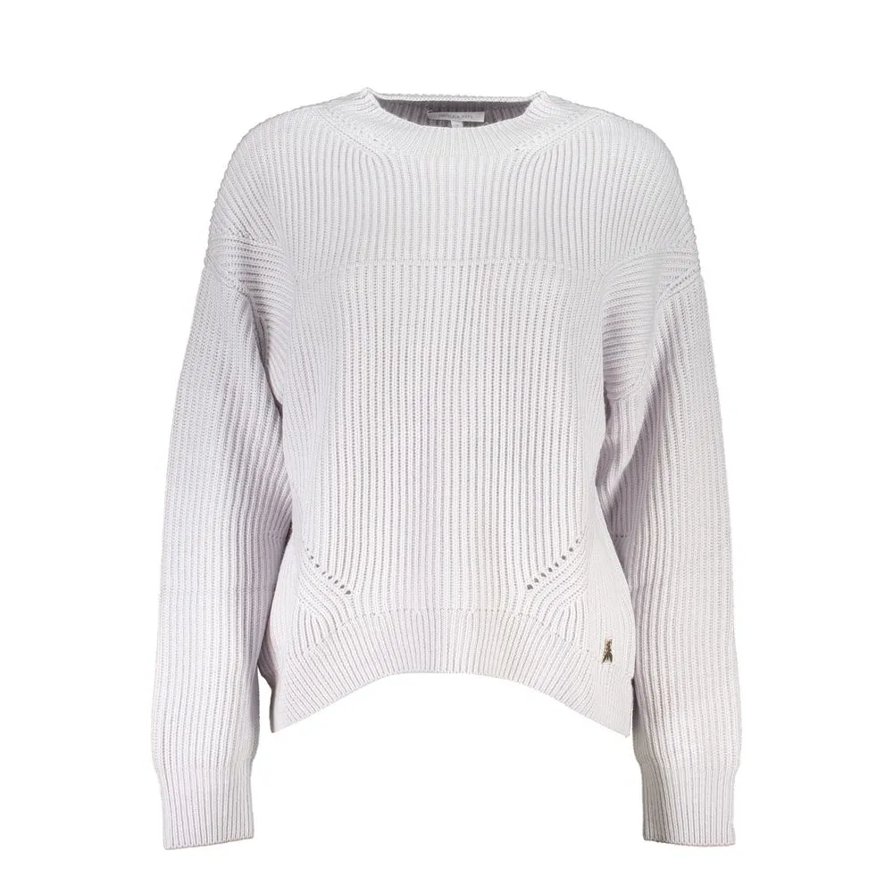 Patrizia Pepe Women's Elegant Turtleneck Sweater with Contrast Detail