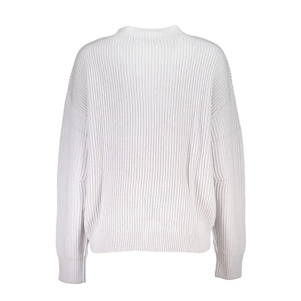 Patrizia Pepe Women's Elegant Turtleneck Sweater with Contrast Detail