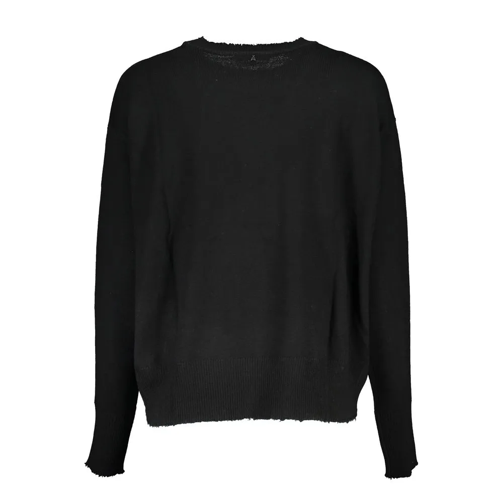 Patrizia Pepe Women's Elegant Long Sleeved Crew Neck Sweater