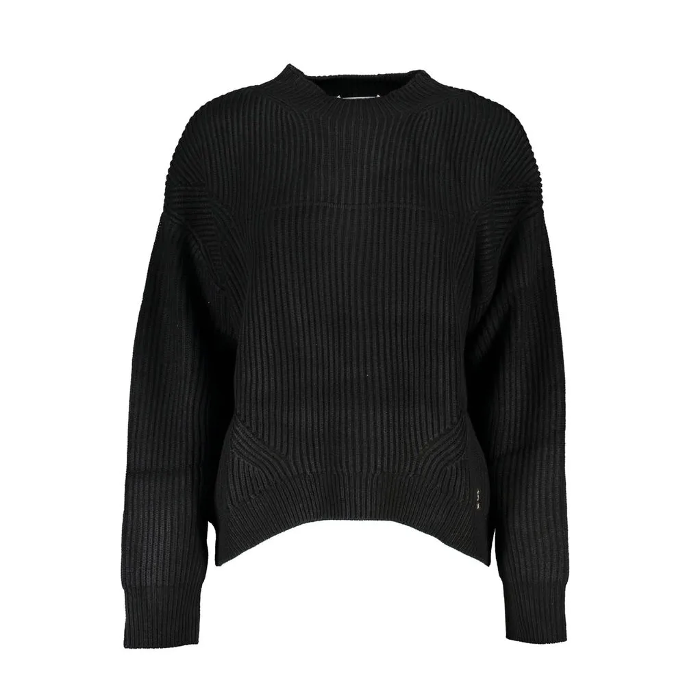 Patrizia Pepe Women's Chic Turtleneck Sweater with Contrast Accents
