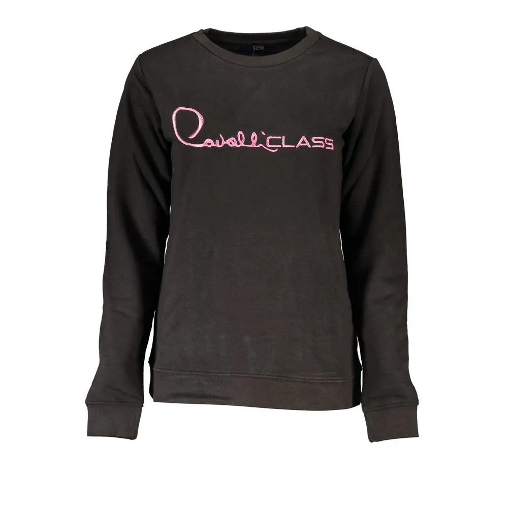 Cavalli Class Women's Black Cotton Sweater