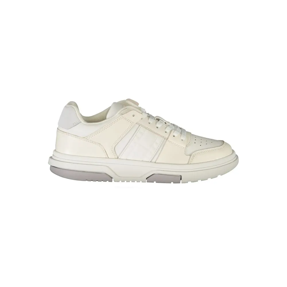 Tommy Hilfiger Women's White Leather Womens Sneaker