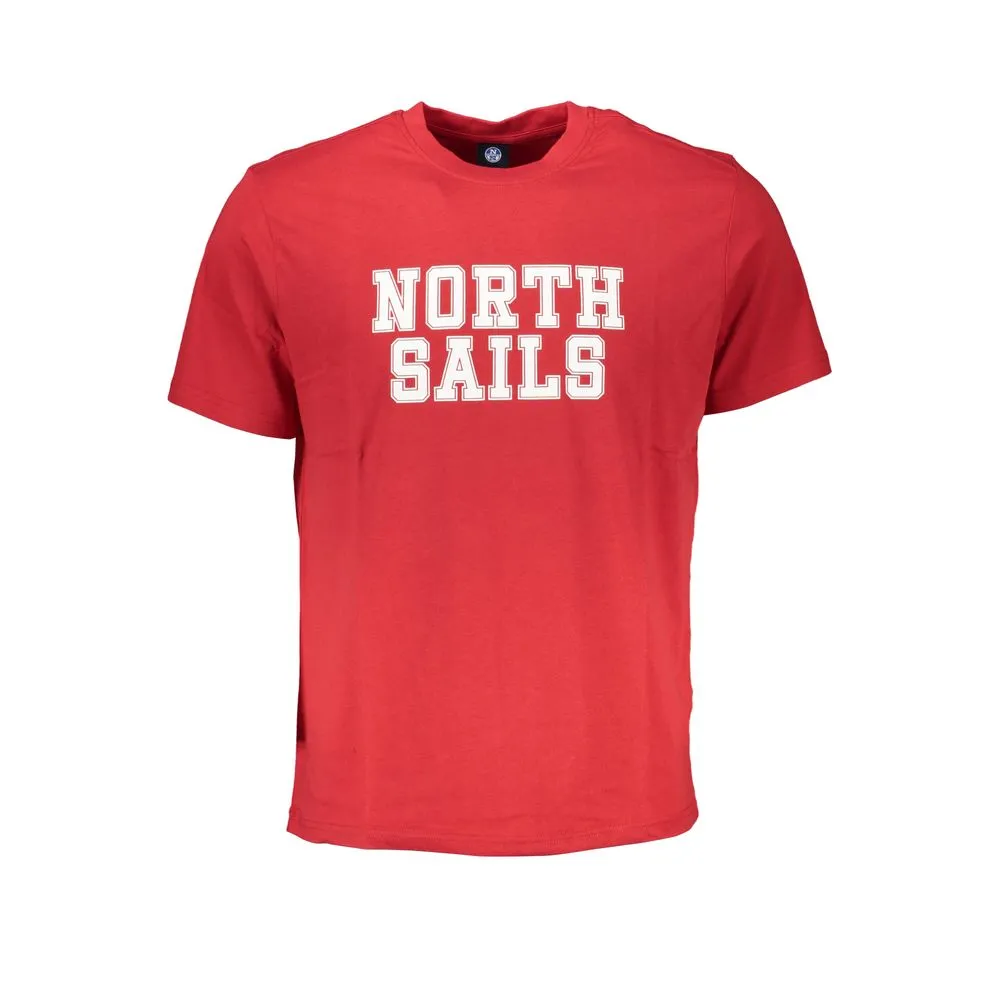 North Sails Men's Red Cotton T-Shirt