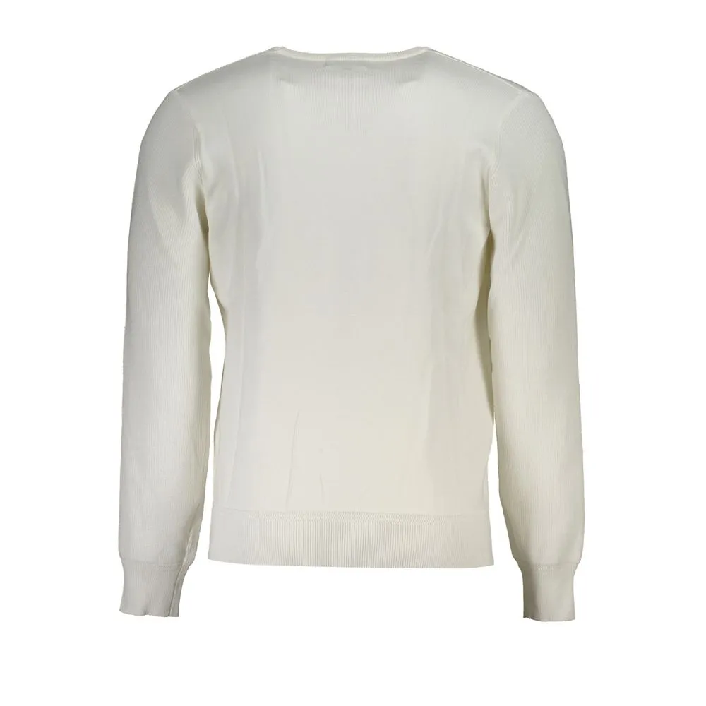 U.S. Grand Polo Men's Crew Neck Sweater with Contrast Details