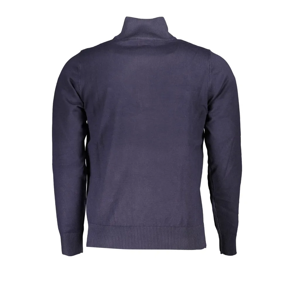 U.S. Grand Polo Men's Chic Half-Zip Sweater with Elegant Embroidery