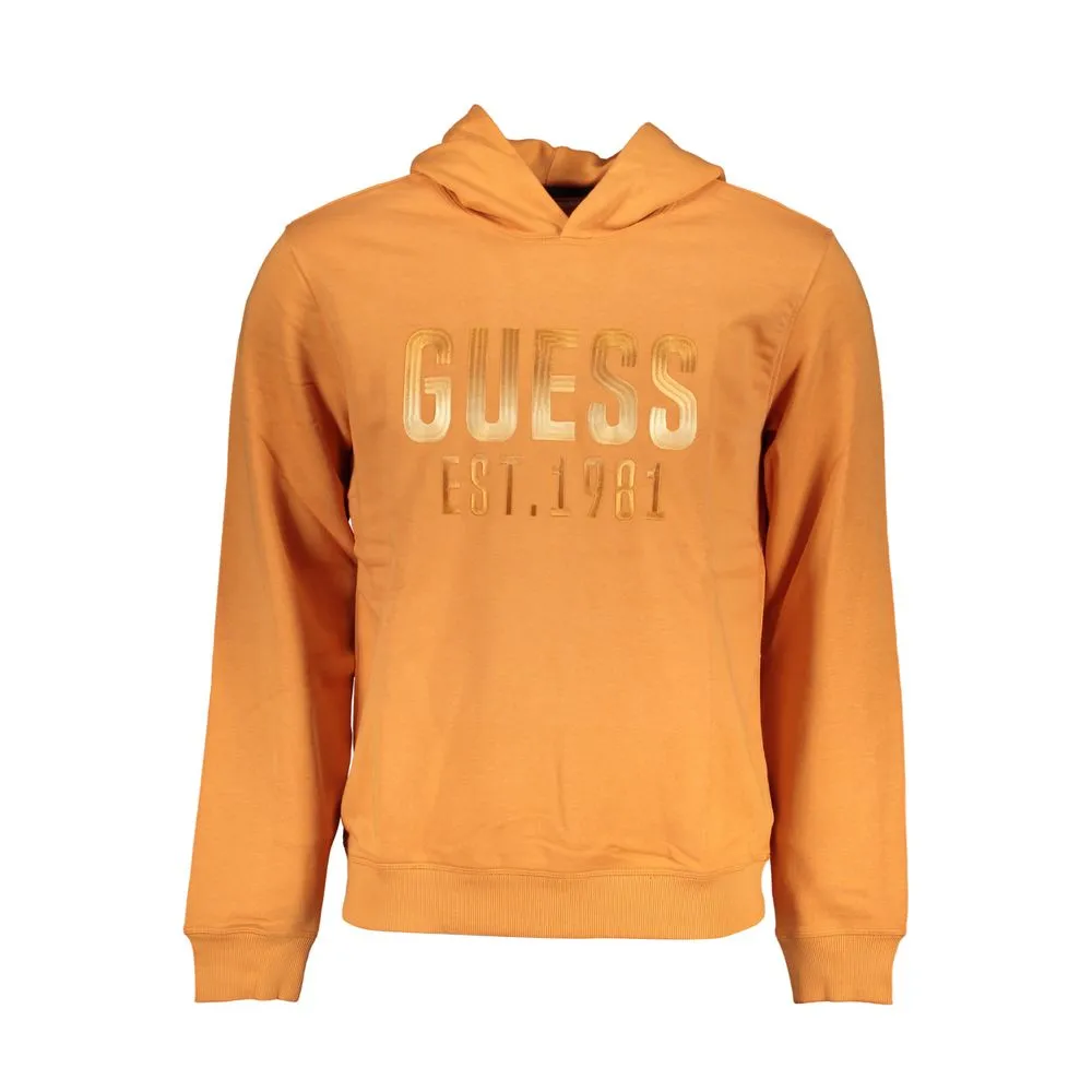 Guess Jeans Men's Svelte Orange Hooded Sweatshirt