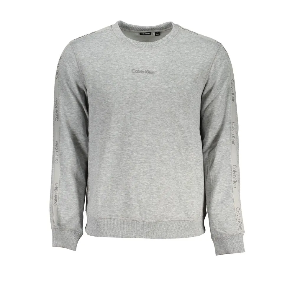 Calvin Klein Men's Sleek Gray Long Sleeve Sweatshirt