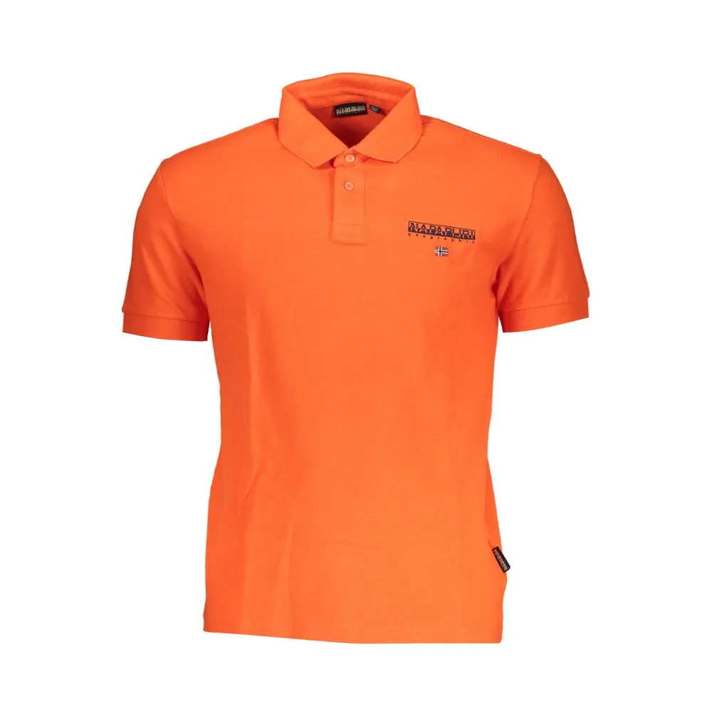 Napapijri Men's Pink Contrast Detail Polo Shirt