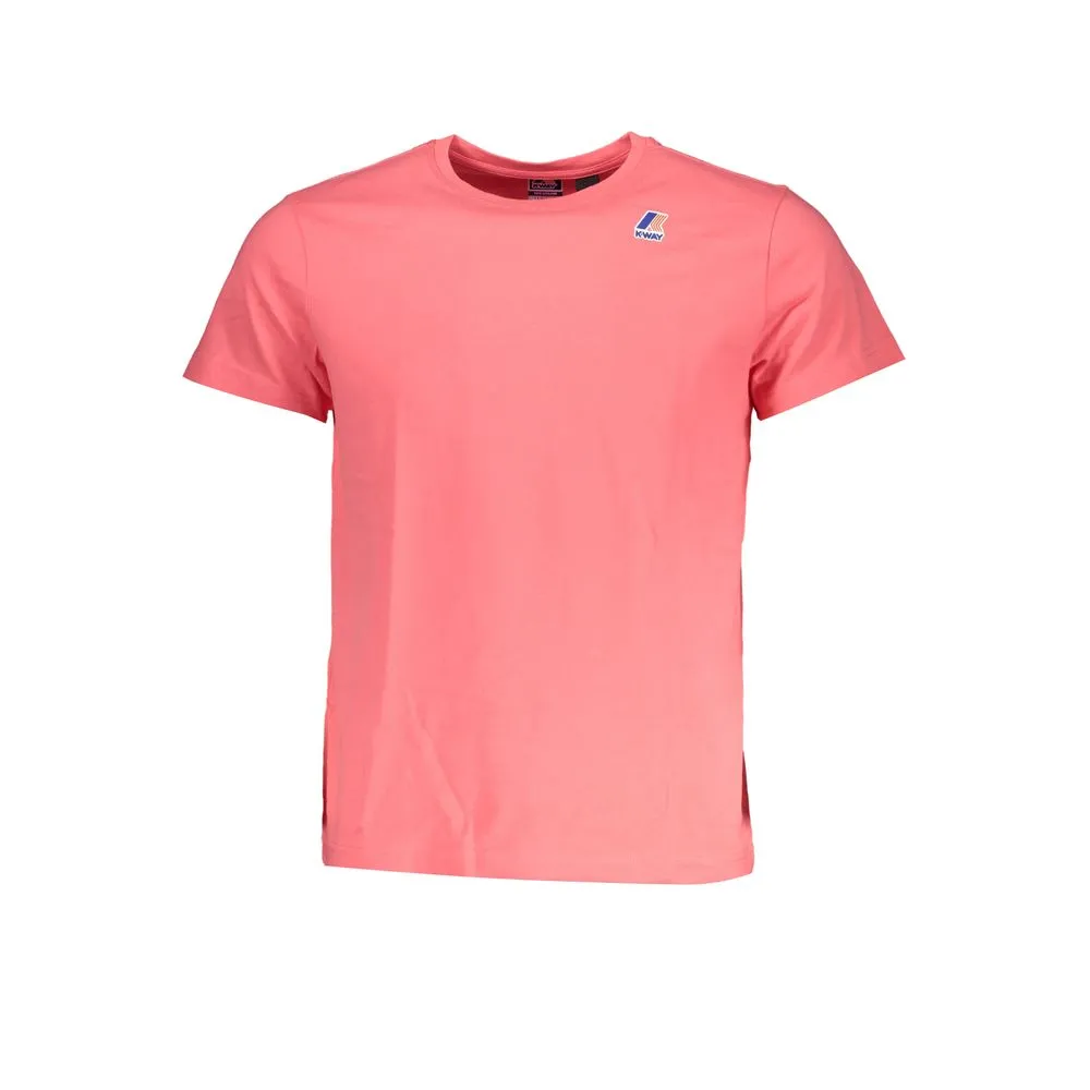 K-WAY Men's Pink Cotton T-Shirt