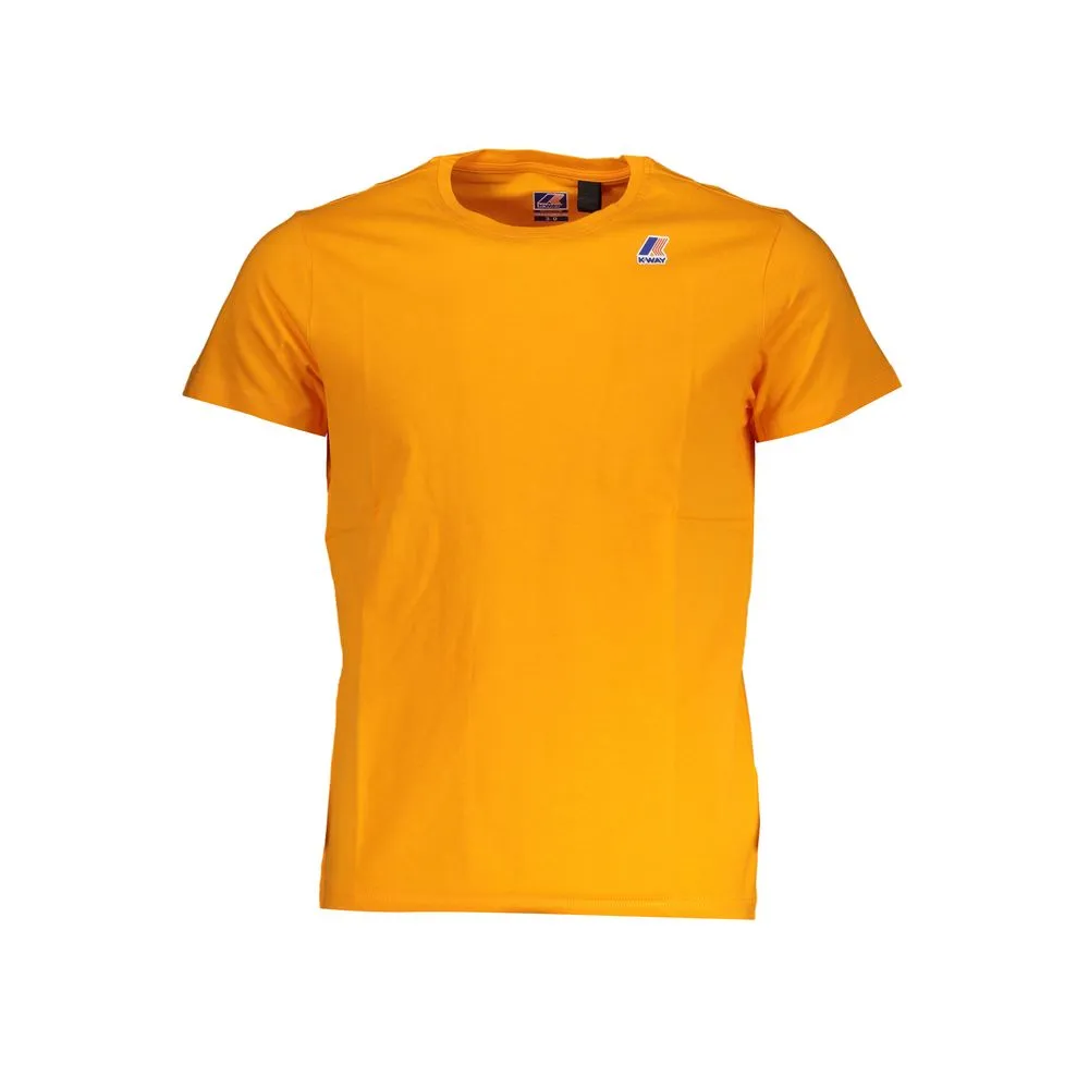 K-WAY Men's Orange Cotton T-Shirt