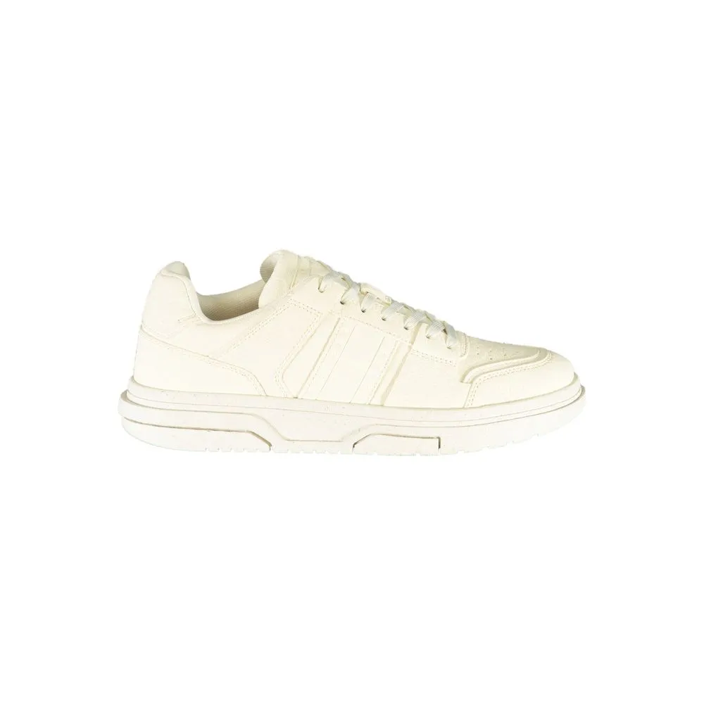 Tommy Hilfiger Men's White Polyester Sneaker