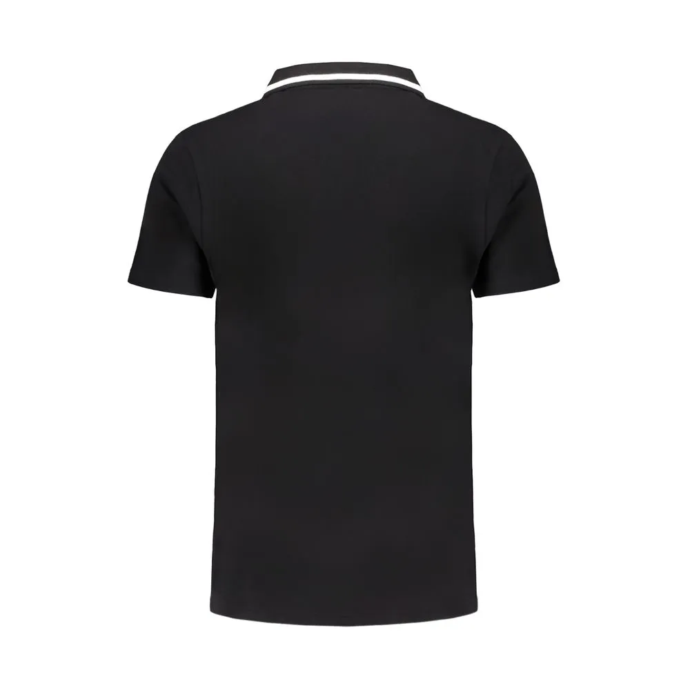 Fila Men's Black Cotton Polo Shirt