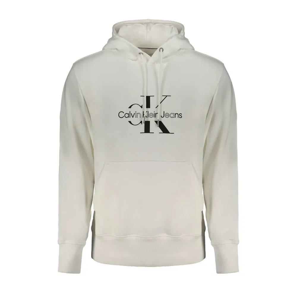 Calvin Klein Men's White Cotton Sweater