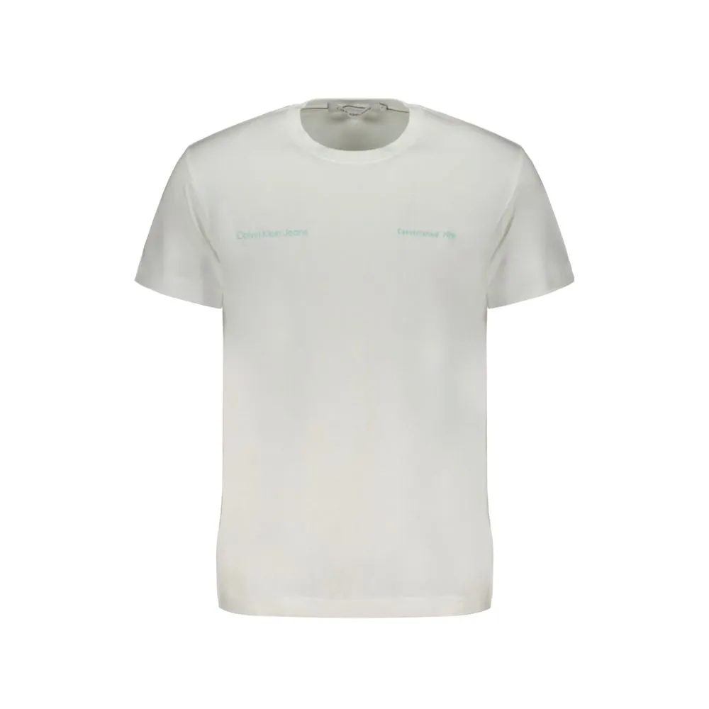 Calvin Klein Men's White Cotton T-Shirt