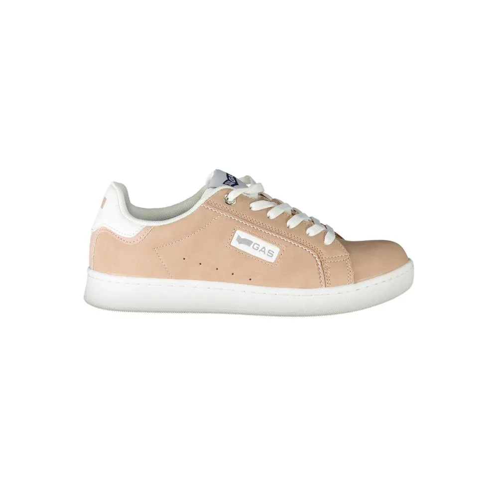 Gas Women's Pink Polyester Sneaker