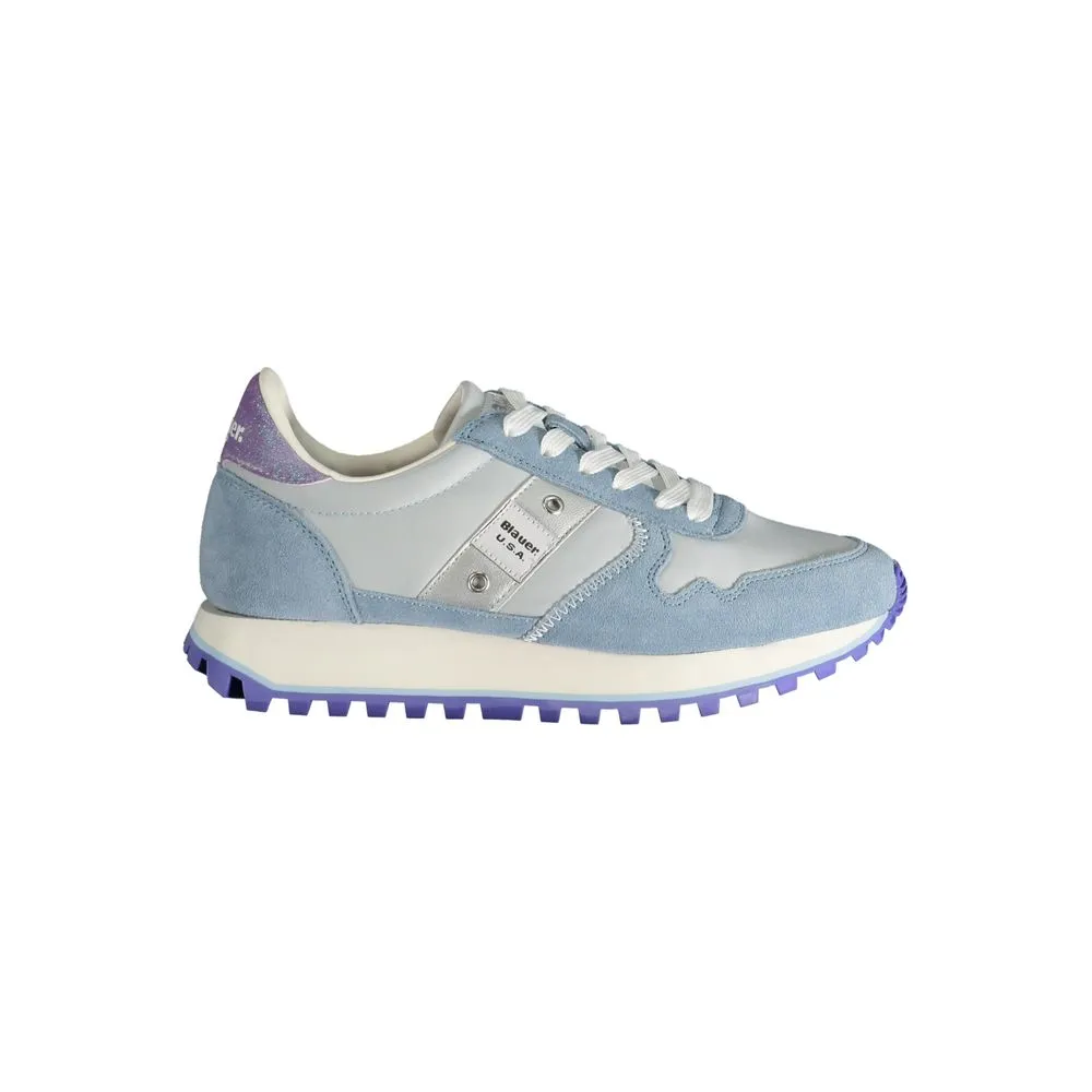 Blauer Women's Light Blue Polyester Sneaker
