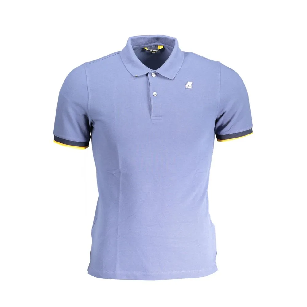 K-WAY Men's Blue Cotton Polo Shirt