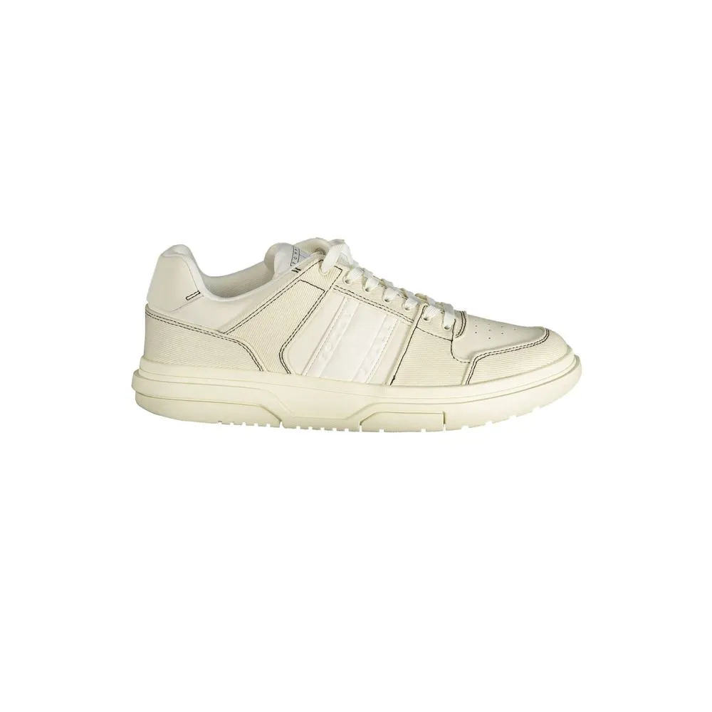 Tommy Hilfiger Men's White Polyester Sneaker