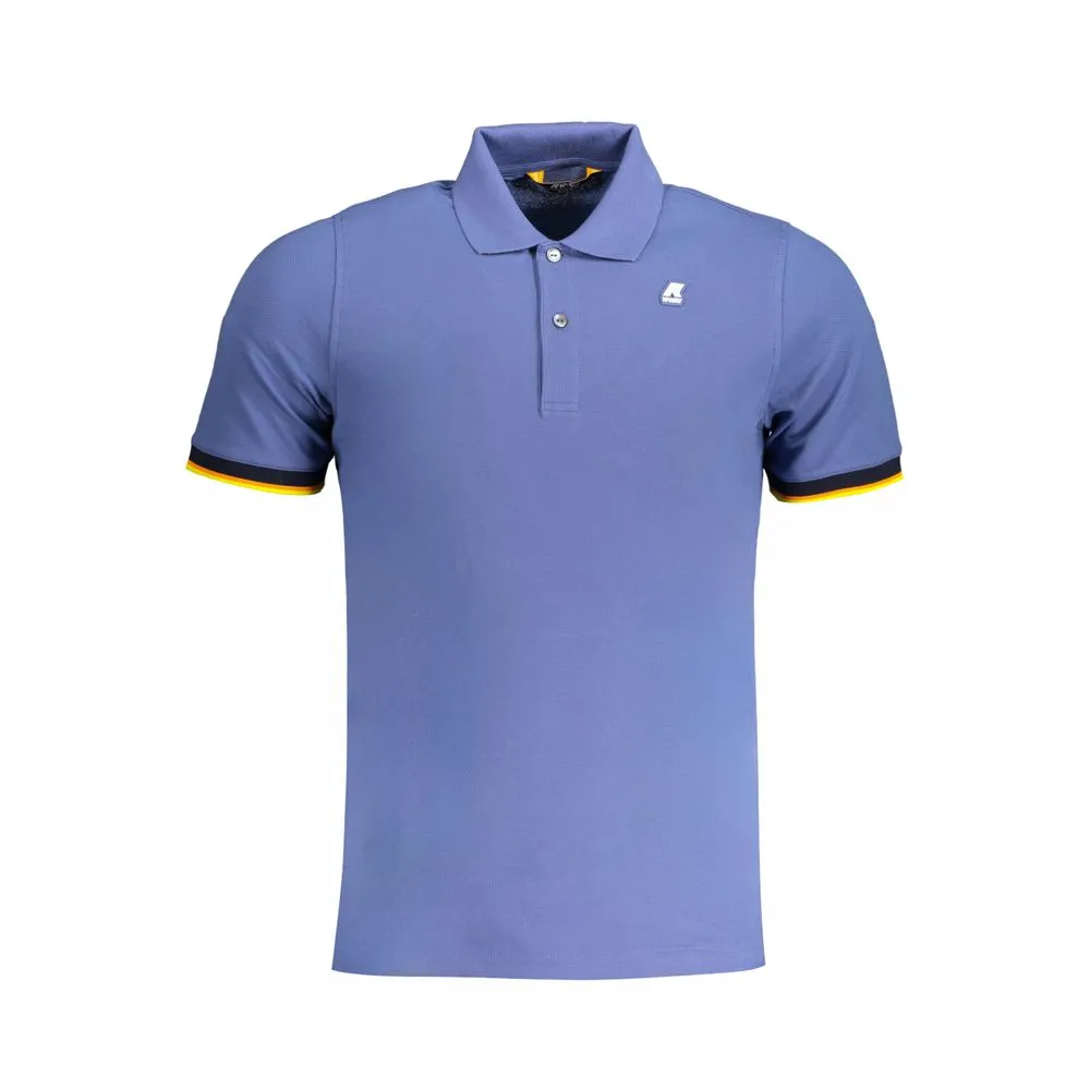 K-WAY Men's Blue Cotton Polo Shirt