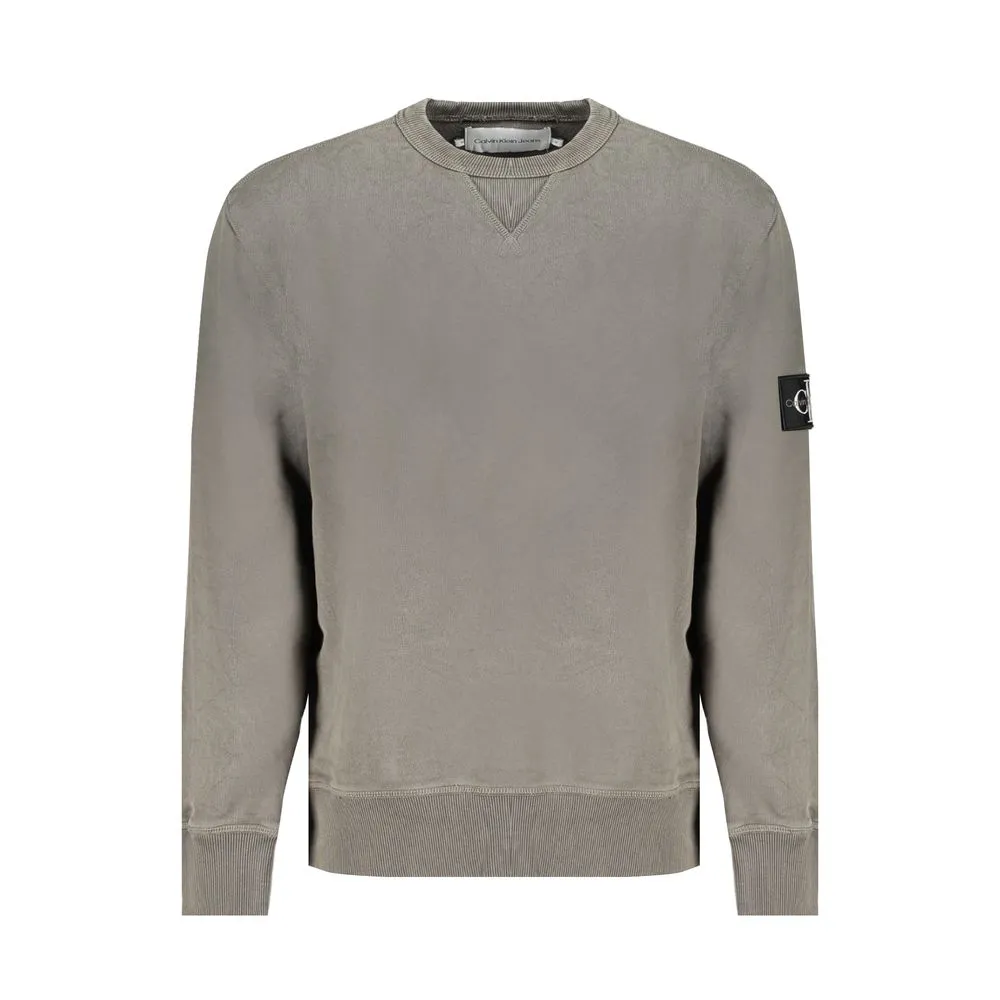 Calvin Klein Men's Green Cotton Sweater