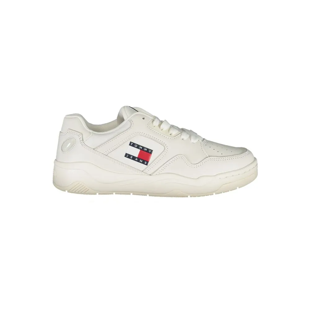 Tommy Hilfiger Women's White Polyester Sneaker