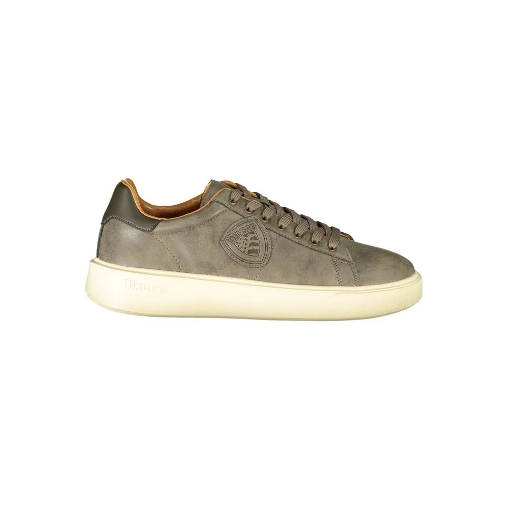 Blauer Men's Beige Polyester Sneaker