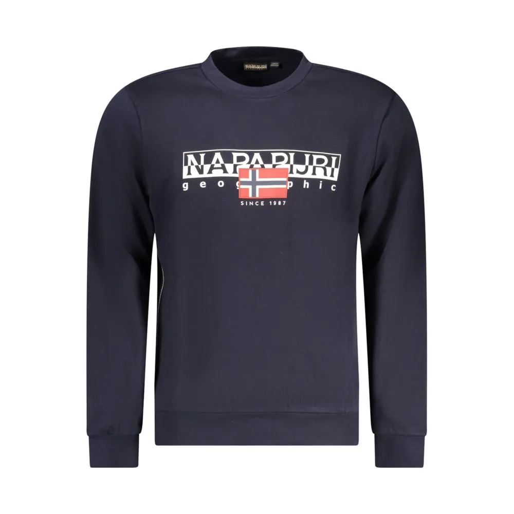 Napapijri Men's Blue Cotton Sweater